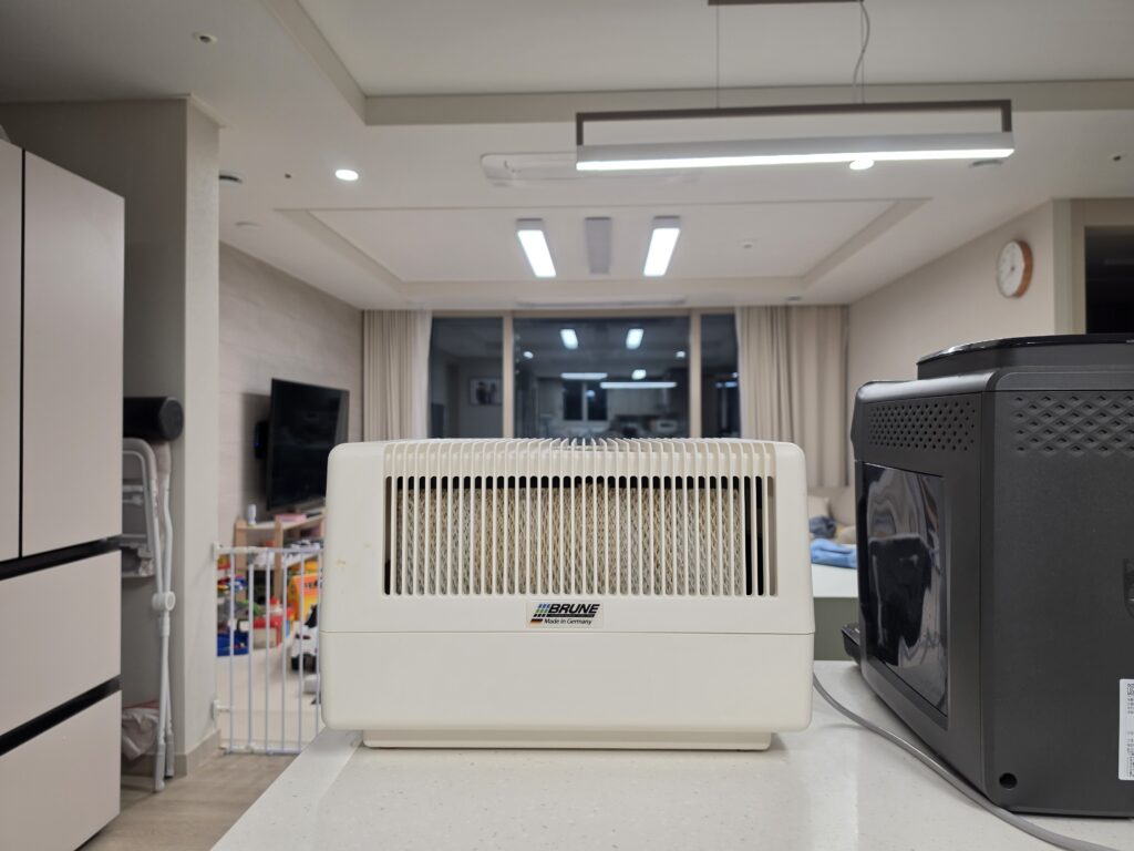 브루네 B125 가습기 가정 설치 사진